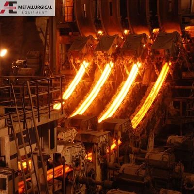 Continu gietmachine voor inductieovens in metallurgische apparatuur